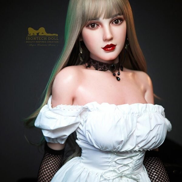 153cm/4ft11 F-cup Blonde Silicone Sex Doll